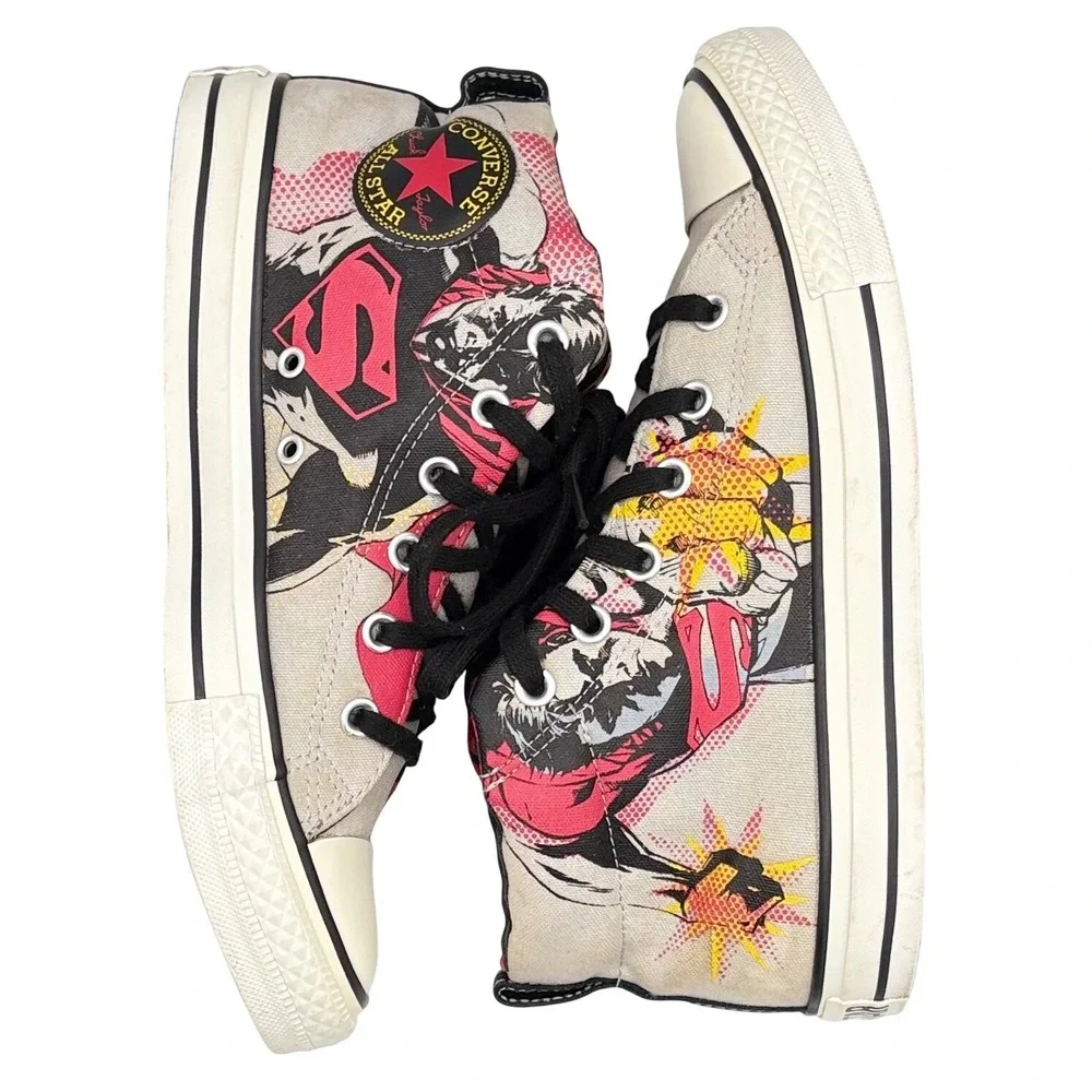 Converse Superman Chuck Taylor All Star High‎ Tops Men's Size 8 Rare - Picture 5 of 8